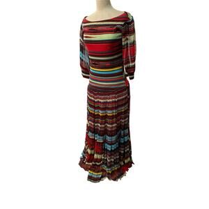 Vintage Collection Maxi Dress Multicolor Aztec SZ M